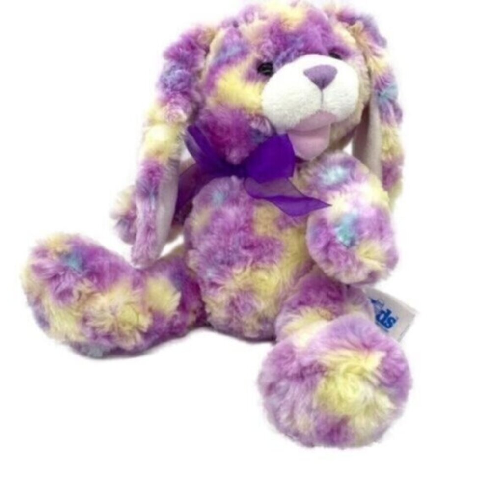 Tie Dye Bunny Rabbit Rainbow Plush 9”